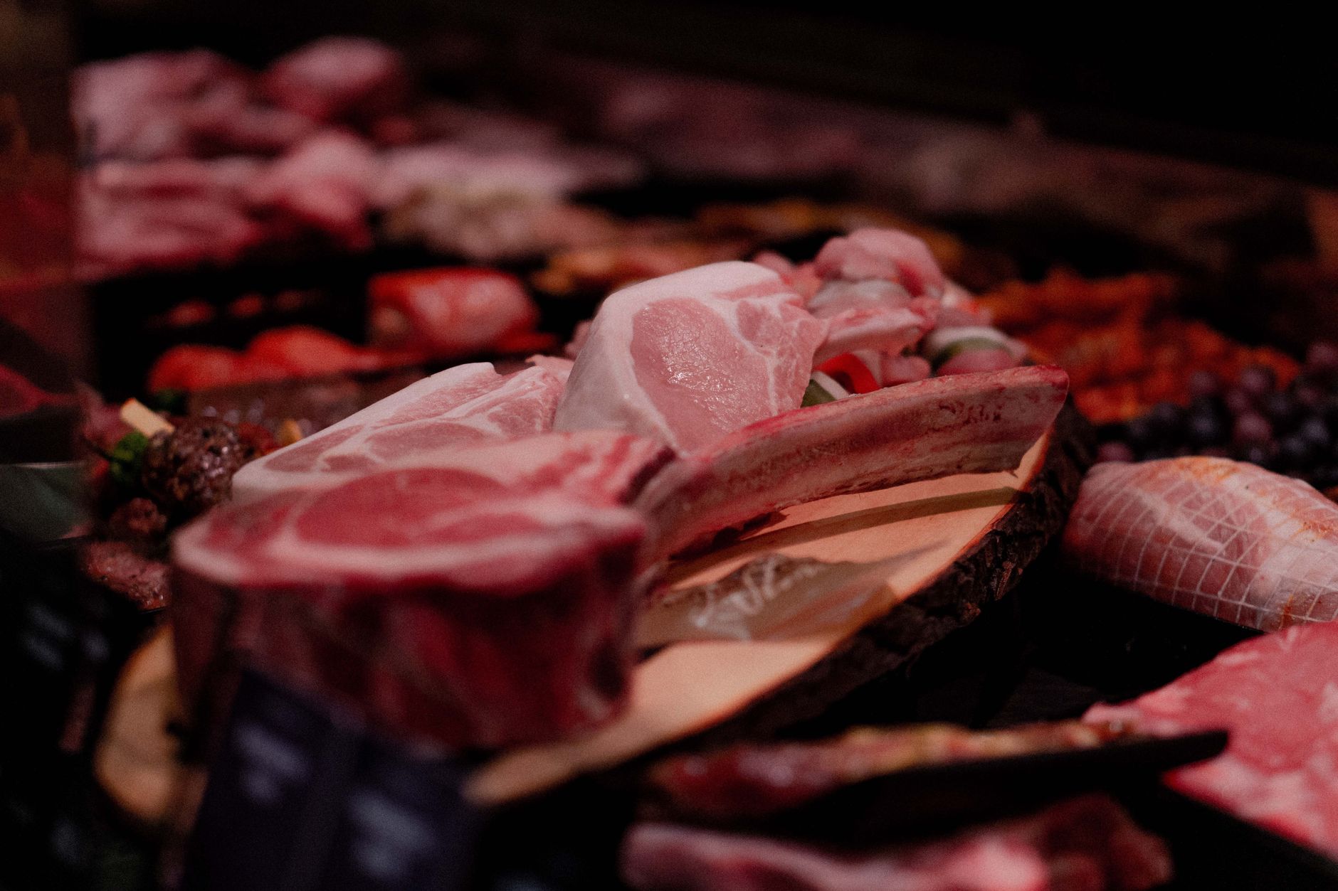 pork chops butcher counter grocery