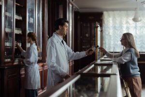 pharmacy counter prescription pickup